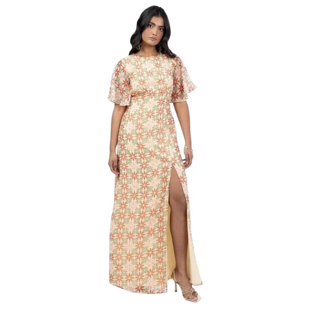 Anaya With Love Womens/Ladies Floral Recycled Maxi Dress / Floral/Golden